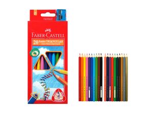 KREDKI FABER-CASTELL JUNIOR GRIF 20 KOLORÓW TRÓJKĄ