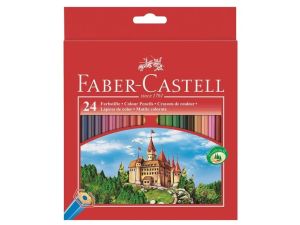 KREDKI OŁÓWKOWE FABER CASTELL 24 KOLORÓW