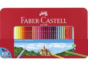 KREDKI OŁÓWKOWE FABER CASTELL 60 KOLORÓW