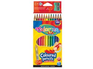 KREDKI OŁÓWKOWE TRÓJKĄTNE 12+TEMPERÓWKA COLORINO