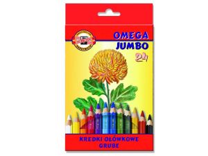 KREDKI OMEGA JUMBO 24 KOLORY 3374,3384 KOH-I-NOOR