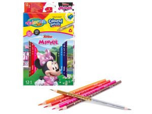 KREDKI TRÓJKĄTNE 12 SZT. + TEMP. MINNIE COLORINO