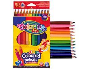 KREDKI TRÓJKĄTNE JUMBO COLORINO 12 KOLORÓW 