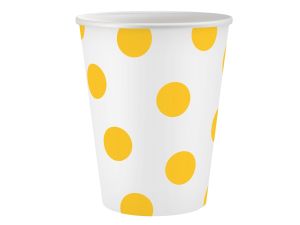 KUBECZKI PAP. GROSZKI ŻÓŁTE 250ML A'6 GODAN