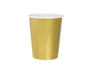 KUBECZKI PAP JEDNOKOL ZŁOTE 270ML 14SZT