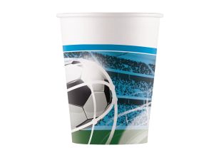 KUBECZKI PAP. SOCCER FANS 200ML 8SZT GODAN