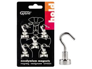 MAGNESY NEODYMOWE Z HACZYKIEM GR-N512H 12MM A'5 