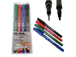 MARKER DO CD 4 KOLORY DWUSTRONNY G-107-4 PH