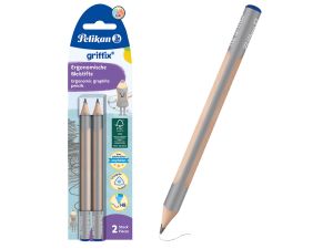 OŁÓWEK DREWNIANY GRIFFIX PELIKAN HB BLISTER 2 SZT