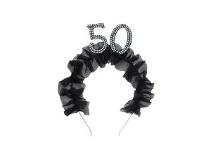OPASKA 50 Z FALBANKĄ I PEREŁKAMI PARTYDECO