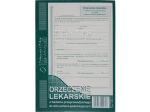 ORZECZENIE LEKARSKIE A5 855-3