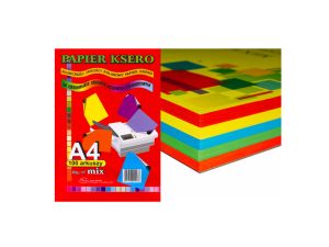 PAPIER KSERO KOLOR 80G A4/100 MIX INTENSYWNY