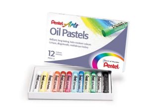 PASTELE OLEJNE PENTEL 12 KOLORÓW  PHN-12