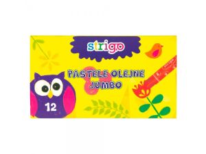 PASTELE OLEJNE STRIGO 12 KOLORÓW JUMBO