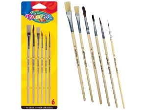 PĘDZELKI SZKOLNE A'6 BLISTER COLORINO KIDS 