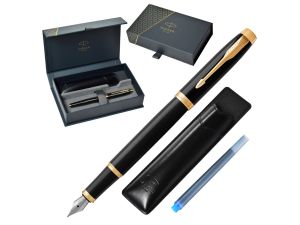 PIÓRO WIECZNE IM CORE CZARNY GT XMS ETUI SKÓRA PARKER