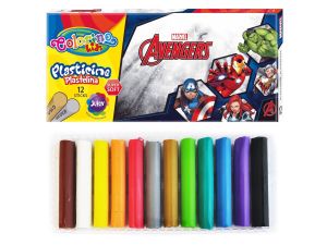 PLASTELINA 12 KOL. AVENGERS COLORINO