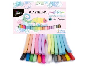 PLASTELINA PASTELOWA 24 KOLORY KIDEA