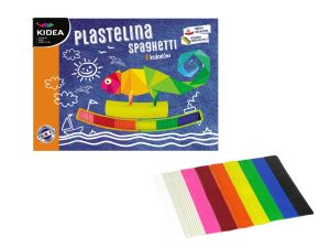 PLASTELINA SPAGHETTI 8 KOLORÓW KIDEA PS8KKA