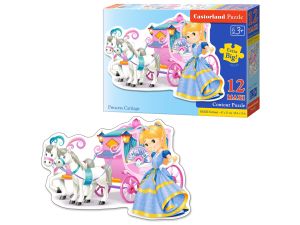 PUZZLE 12 PRINCESS CARRIAGE CASTORLAND