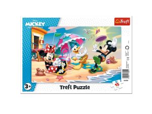 PUZZLE 15 RAMKOWE ZABAWY NA PLAŻY 3901 TREFL