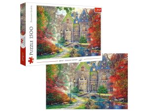 PUZZLE 1500 JESIENNY DWOREK TREFL