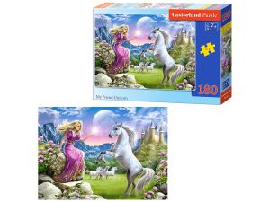 PUZZLE 180 EL. MY FRIEND UNICORN CASTORLAND
