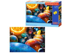 PUZZLE 180 EL. PLANETS AND THEIR MOONS CASTORLAND