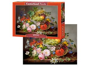 PUZZLE 2000 EL. STILL LIFE WITH FLOWERS AND FRUIT