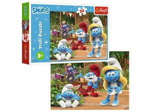 PUZZLE 30 SMERFETKA I SMERFY TREFL