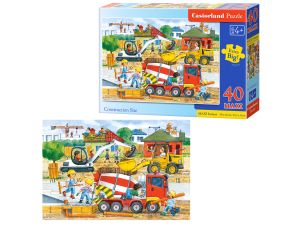 PUZZLE 40 EL MAXI CONSTRUCTION SITE  CASTORLAND