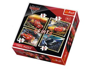 PUZZLE 4W1 AUTA 3 TREFL 34276