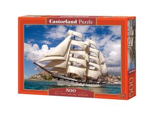 PUZZLE 500 EL. TALL SHIP LEAVING HARBOUR CASTOR