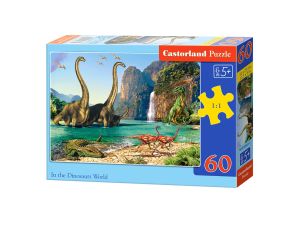 PUZZLE 60 EL. IN THE DINOSAURS WORLD B-06922-1