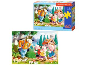 PUZZLE 60 EL.TRZY MAŁE ŚWINKI    CASTORLAND