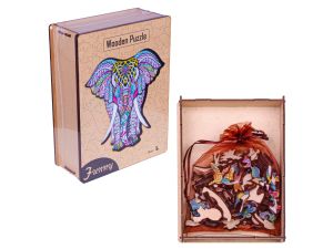 PUZZLE DREWNIANE SŁOŃ NO-1006087 NORIMPEX