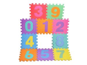 PUZZLE PIANKOWE 29X29CM CYFERKI 10SZT 5456 MALIS