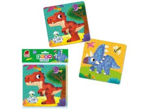 PUZZLE PIANKOWE 2W1 DINOZAURY RK6050-06
