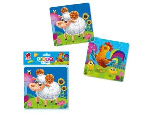 PUZZLE PIANKOWE 2W1 FARMA RK6050-4