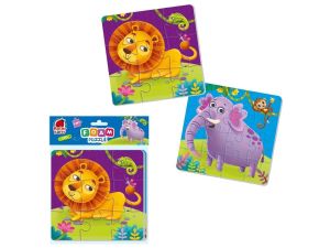 PUZZLE PIANKOWE 2W1 ZOO RK6050-05