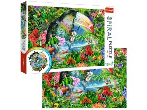 PUZZLE SPIRAL 1040 TROPIKALNE ZWIERZETA 40014 TREF