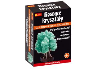 ROSNĄCE KRYSZTAŁY CZARODZIEJSKIE DRZEWKO ZIELONE