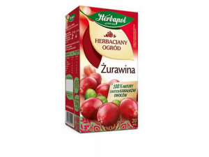 Herbata HERBAPOL HERBACIANY OGRÓD ŻURAWINA 20x2,5g
