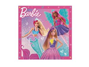 SERWETKI PAPIER BARBIE FANTASY MATTEL 33X33CM A'20