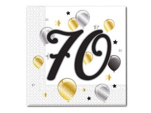 SERWETKI PAPIEROWE BALOONS 70'' 33X33 20SZT GODAN 