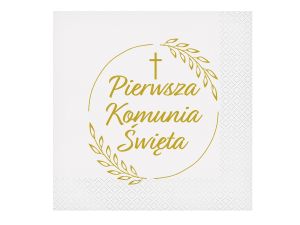 SERWETKI PIERWSZA KOMUNIA ŚW KŁOSY 20SZT GODAN