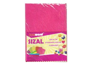 SIZAL W ARKUSZACH STANDARD RÓŻOWY 20X30 A'5