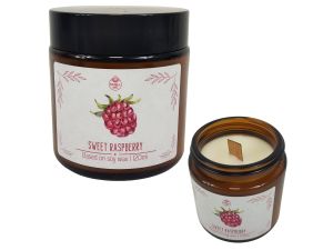 ŚWIECZKA SMELL ME SWEET RASPBERRY 120ML PAVONCELLA