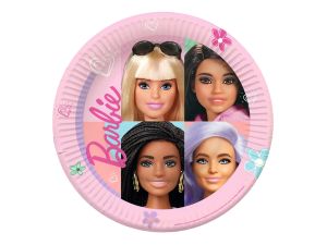 TALERZYKI PAP BARBIE SWEET LIFE OKRĄGŁE 23CM 8SZT 