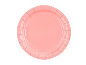 TALERZYKI PAP JEDNOKOL J.RÓŻOWE 18CM 20SZT GODAN